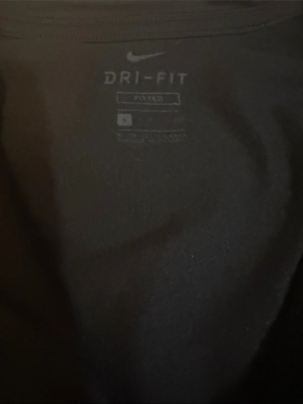 Nike Black Quarter-Zip Training Top with White Swoosh